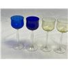 Image 2 : 7 Colored Glass Wine Glasses