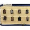 Image 2 : Set Of Sterling Silver Bridge Pins, In Original Case