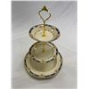Image 1 : Vintage Woods Ivory Ware 3 Tier Cake Plate