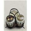 Image 1 : Vintage Crescent Condiments Set