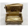 Image 2 : Vintage Gold Gilded Footed Trinket Box