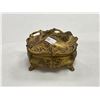 Image 1 : Vintage Gold Gilded Footed Trinket Box