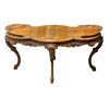 Vintage Carved Wooden Coffee Table