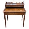 Image 1 : Early Bidermera Wood Writing Desk, With 3 Drawers And Key