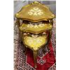 1180  3 Piece Gold Gilded Nesting Table