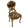 Image 3 : 18Th Century Style Hand Painted And Embroidered Chair With Painted Scene