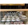Image 1 : Large Pegasus Place Setting With Teacups, Saucers, Teapot, Platter, Salt And Pepper, Etc.. Approx. 4