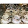 Image 2 : Large Pegasus Place Setting With Teacups, Saucers, Teapot, Platter, Salt And Pepper, Etc.. Approx. 4