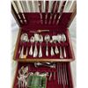 Image 2 : Large Community Silver Ware Set In Original Wooden Chest