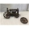 Image 1 : Vintage Cast Iron Tractor With Man
