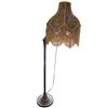 Image 1 : Floor Lamp With Swivel Neck And Victorian Embroidered Tassel Fringe Shade
