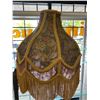 Image 2 : Floor Lamp With Swivel Neck And Victorian Embroidered Tassel Fringe Shade