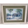 Image 1 : Framed Print Of Farm Scene, Signed By Artist