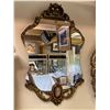 Image 1 : Gold Gilded Framed Mirror With Painted Scene
