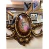 Image 2 : Gold Gilded Framed Mirror With Painted Scene