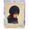Image 1 : Oil On Canvas Of Crying Child By Yankongno
