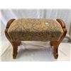 Image 1 : Vintage Embroidered Foot Stool
