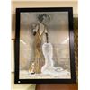 Image 1 : Large Framed Print Of Lady, Signed By Artist