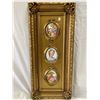 Image 1 : Gold Gilded Frame With 3 Victorian Era Paintings
