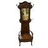 Image 1 : Vintage Mirror Backed Hall Rack With Fold Up Compartment