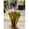 Image 3 : Vintage Brass Parasol Holder With 2 Parasols