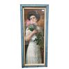 Image 1 : Framed Print Of Lady With Flowers