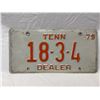 Image 1 : 1979 Tennessee Dealer License Plate