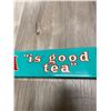 Image 2 : Vintage Porcelain Red Rose Tea Push Bar