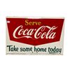 Image 1 : Vintage Tin Coca Cola Rack Topper Sign
