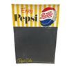 Image 1 : Vintage Pepsi Cola Self Framed Embossed Chalkboard Menu Sign