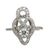 Image 1 : Diamond & Platinum Ring Contemporary