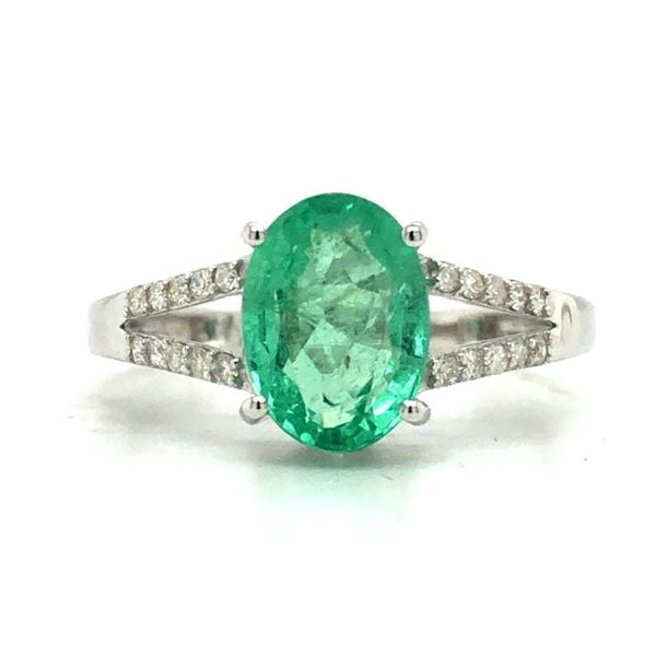 Emerald and Diamond Ring