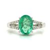 Image 1 : Emerald and Diamond Ring