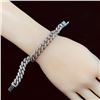 Image 7 : Cuban Link Bracelet - Rose & White Gold Diamond