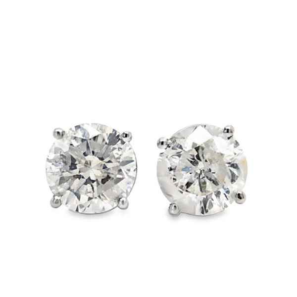 White Gold Diamond Stud Earrings
