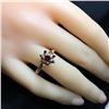 Image 4 : Vintage 14k Ruby & Diamond Tulip Ring