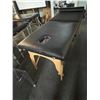 Image 2 : Wood Frame Massage Table w/Cushion (Approx. 6' L 28x27")