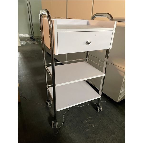 Beauty Salon Single Drawer Rolling Cart (Approx. 32x18x13.5 )