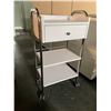 Image 1 : Beauty Salon Single Drawer Rolling Cart (Approx. 32x18x13.5")