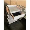 Image 2 : Beauty Salon Single Drawer Rolling Cart (Approx. 32x18x13.5")