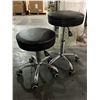 Image 2 : Group of 2 Ergonomic Rolling Shop Stool
