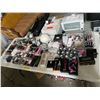 Image 1 : Table Lot Misc Beauty Supplies Including - Non Woven Waxing Strips, Eyelashes, Diffuser, Cartridge,