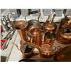 Image 3 : Large Group of (Possible Copper) Tea Pots, Toaster, Bows, Salt & Pepper Shakers, Vase, 4 Vintage Mex