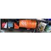 Image 1 : Shelf Lot of Misc Including - Buckets, L-250 Spray Gun, Coleman Quickpump 4D, Propane, Toolbox, Box
