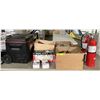 Image 2 : Group of Misc Including - SPX Booster Box Tire Inflator, Craftsman Cooler, 2x Fire Extinguishers, Mi