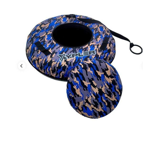 New Blue Camo Hard Bottom Snow Tube - retail $160