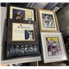 Image 1 : Group of Misc Sport Picture Frames Including - Original Six Front Line, Canucks First Round Pick, Re