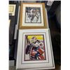 Image 3 : Group of Misc Sport Picture Frames Including - Original Six Front Line, Canucks First Round Pick, Re
