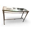 Image 3 : Glass Top End Table (Approx. 48x16x32")