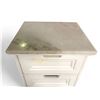 Image 3 : White Chest of Drawers w/Marble-like Surface